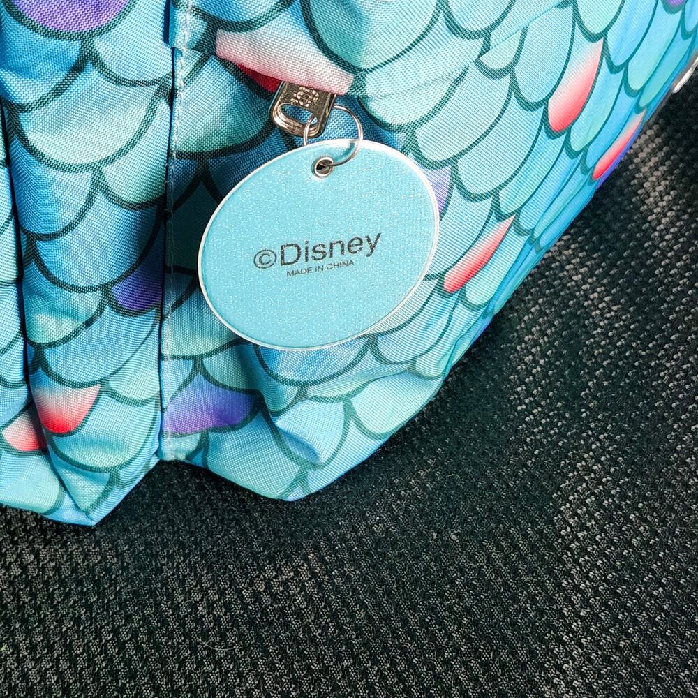 Loungefly Little Mermaid Heart Logo Backpack • 2018 • NWT • VHTF • Ariel Dongle - Picture 13 of 16
